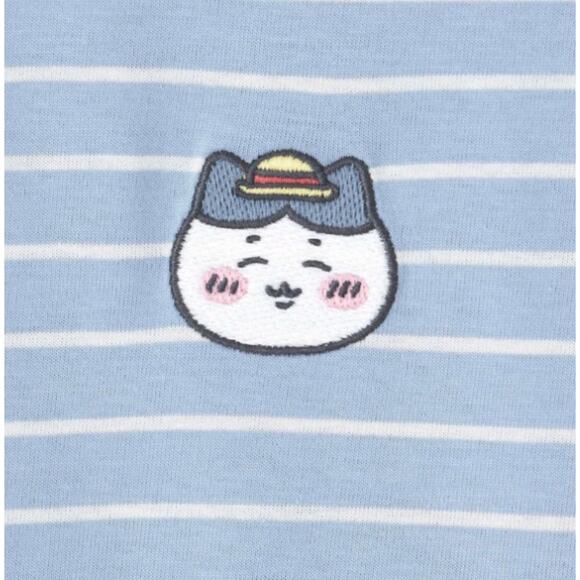 GU (Uniqlo) CHIIKAWA Hachiware Striped T-shirt in Blue - Picture 5 of 11